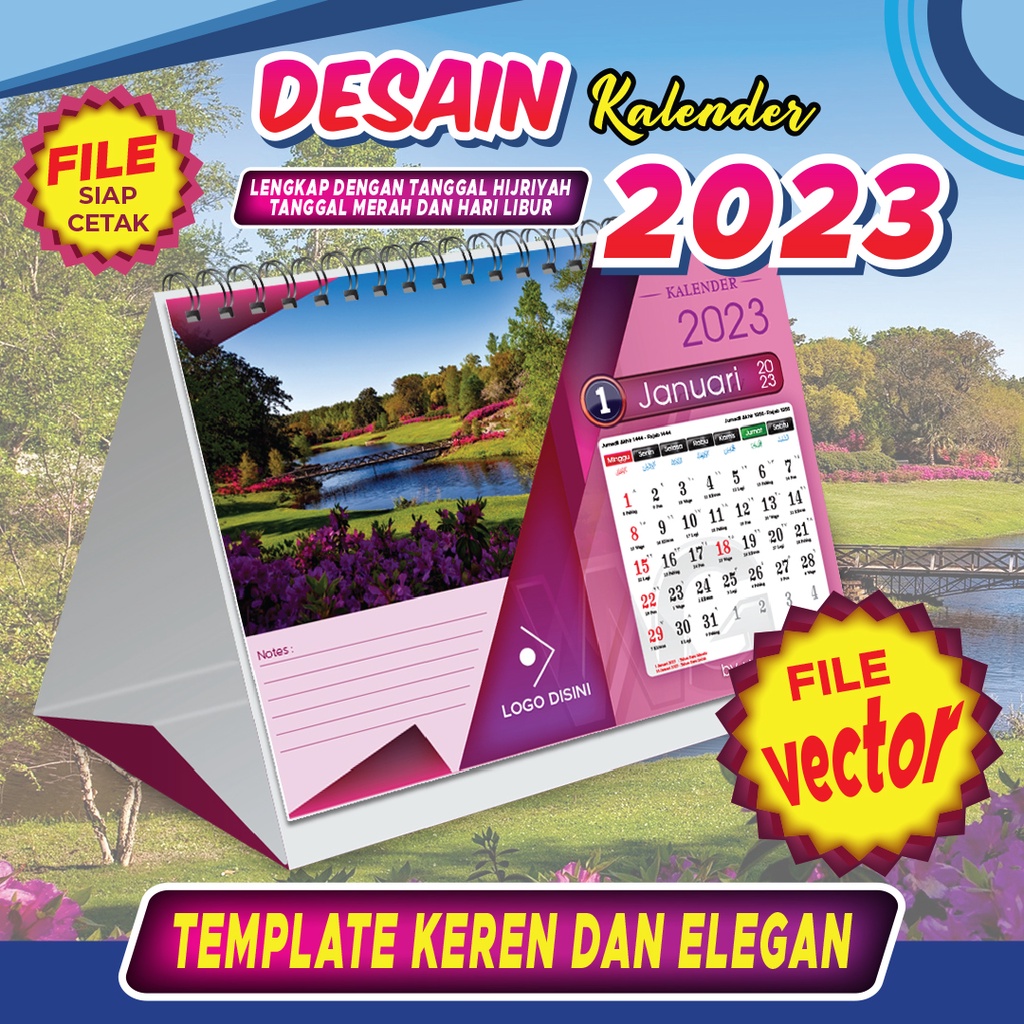 

Jual Template Desain Kalender Meja Landscape tahun 2023, Template Kalender Tema Pemandangan