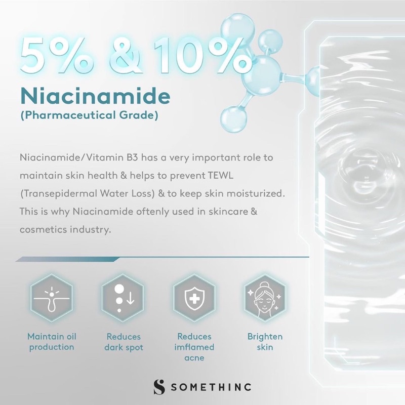 SOMETHINC Niacinamide Barrier Serum Indonesia / 5% 10% Moisture Sabi Beet Max Facial Wash Cleansing Essence Mist Toner Ampoule Eye Cream Creme Eye Gel Sunscreen Sleeping Mask Masker Moisturizer Body Scrub Lotion / Cushion Lip Tint Balm Sugar Wax Paket Oil