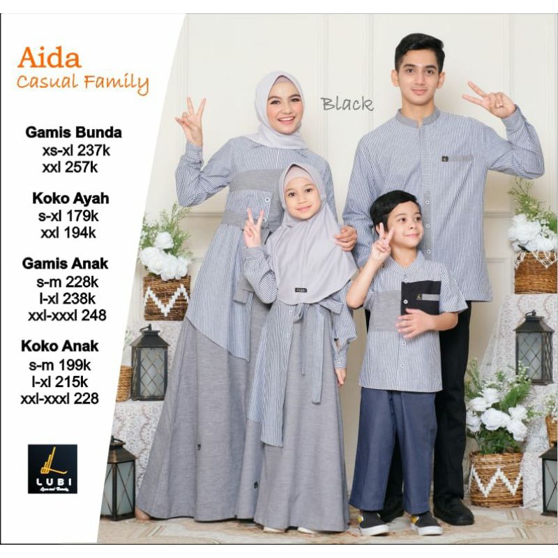 LUBI SARIMBIT AIDA | GAMIS COUPLE | KOKO LUBI | GAMIS COUPLE | KOKO COUPLE