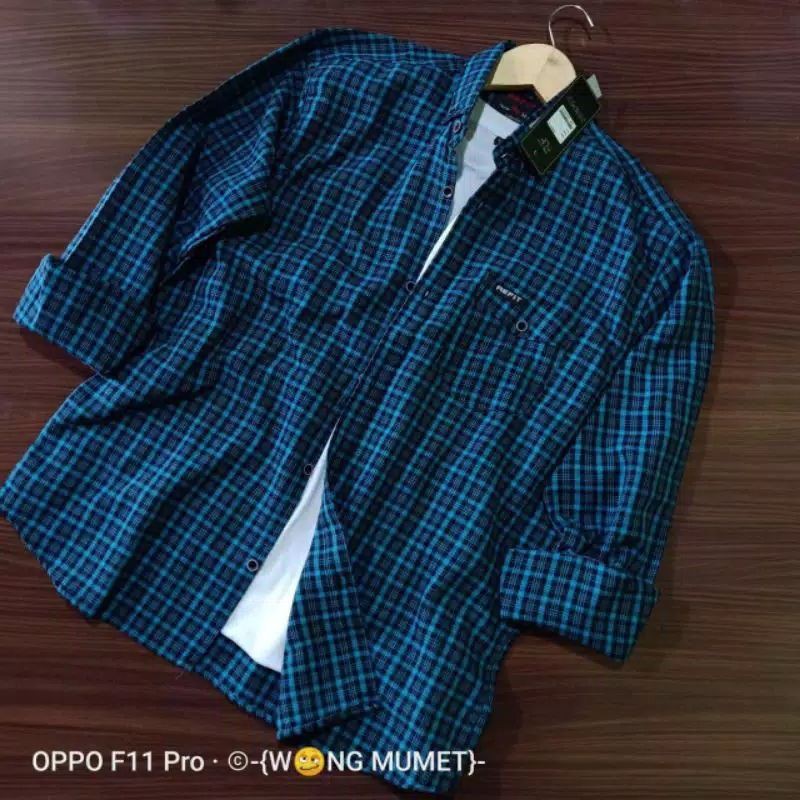 Kemeja flanel lengan panjang size M,L,XL