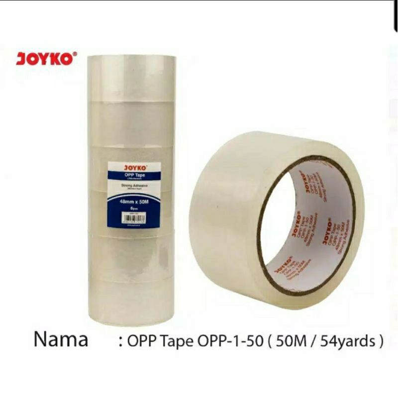 

Lakban Bening JOYKO 1-5/ OPP Tape.