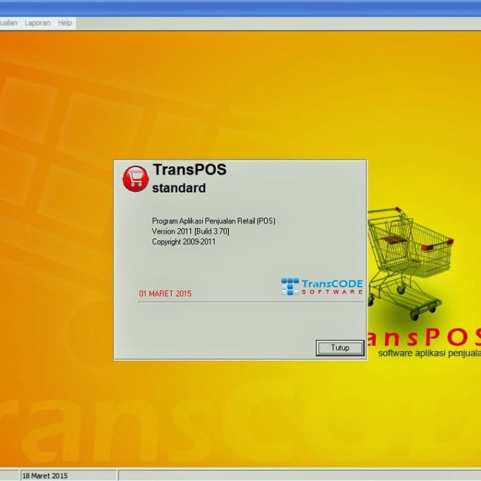 TransPOS 2011 Standard Software Kasir Toko Minimarket Kelontong