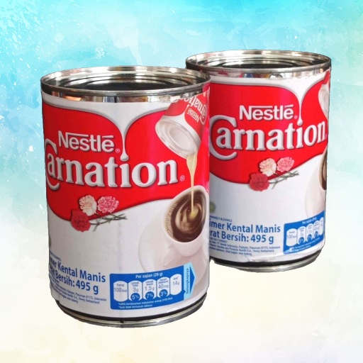 

NESTLE Carnation 495gr gram Kental Manis Kremer Kemasan Kaleng Besar Milk Putih Segar Susu Murni Asli Siap Pakai Minuman Bernutrisi Bergizi Sehat Healthy Ready Drink Full Cream Creamer Sweet Kemasan Pack Shoppa Corner Malang Jawa Timur