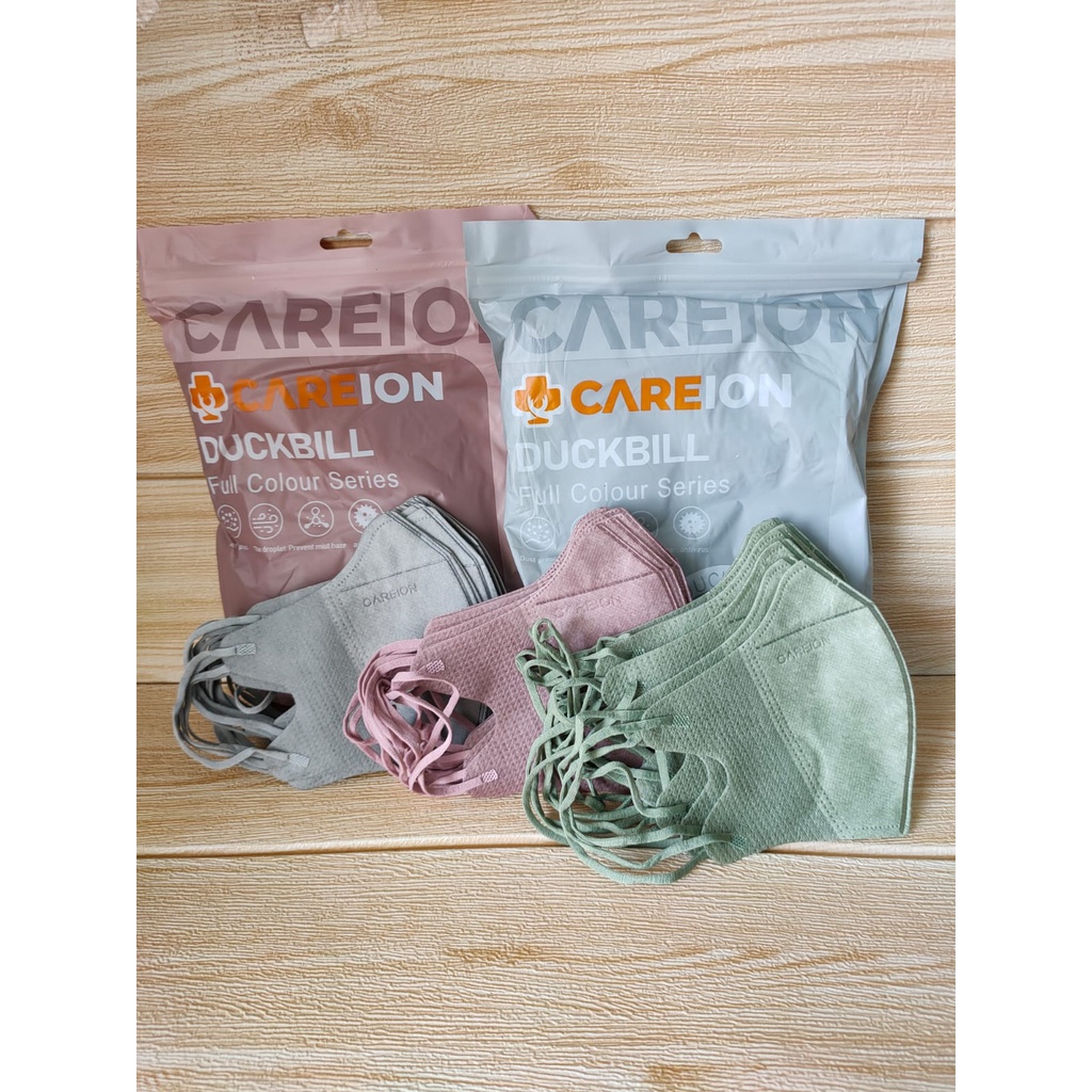 MASKER DUCKBILL CAREION FACEMASK WARNA ISI 50PC-DB MIX3 SERI CAREION