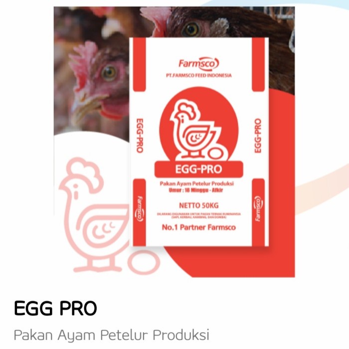 Egg Pro pakan ayam petelur (TERLENGKAP)