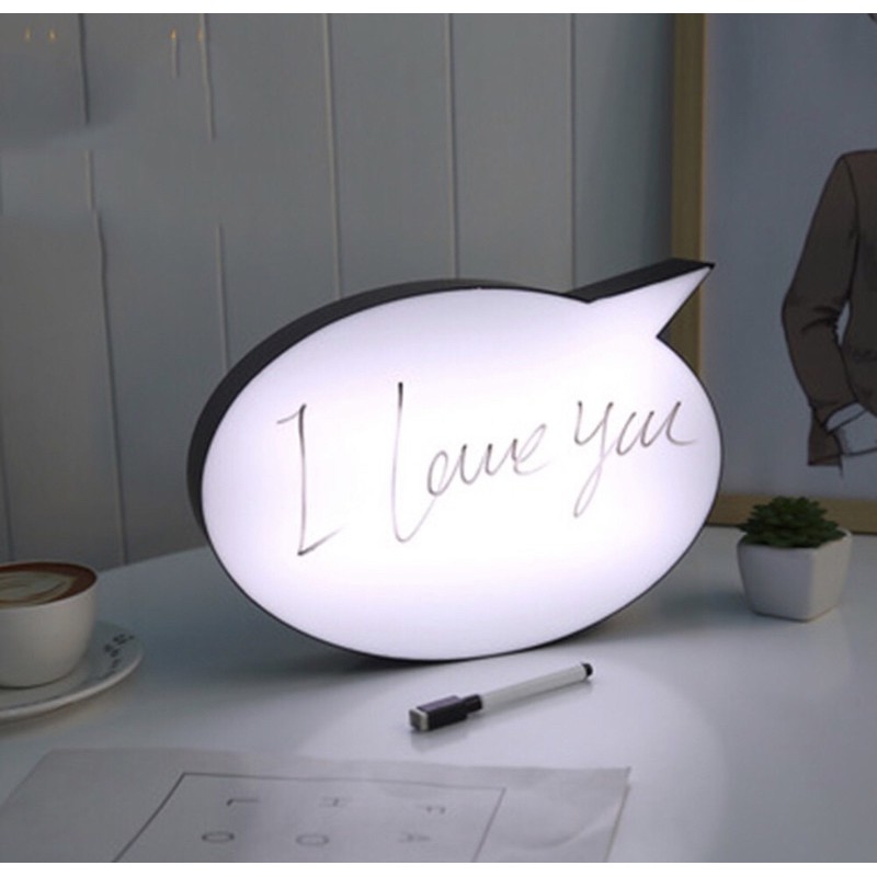 thinking light box / chat box / letter light box