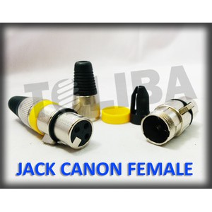 jack canon female cewe / soket canon besi