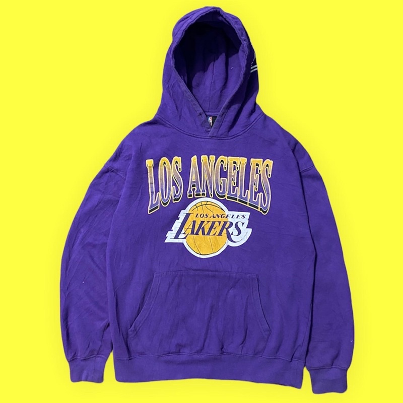 jaket hoodie lakers second vintage nba original