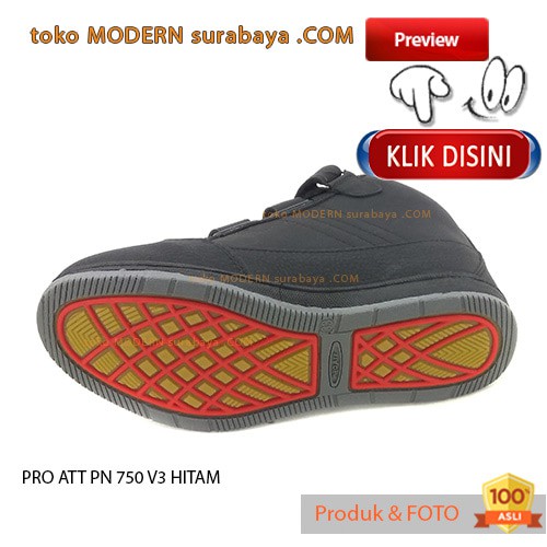 PRO ATT PN 750 V3 BLACK sepatu sekolah boots sneaker kets casual