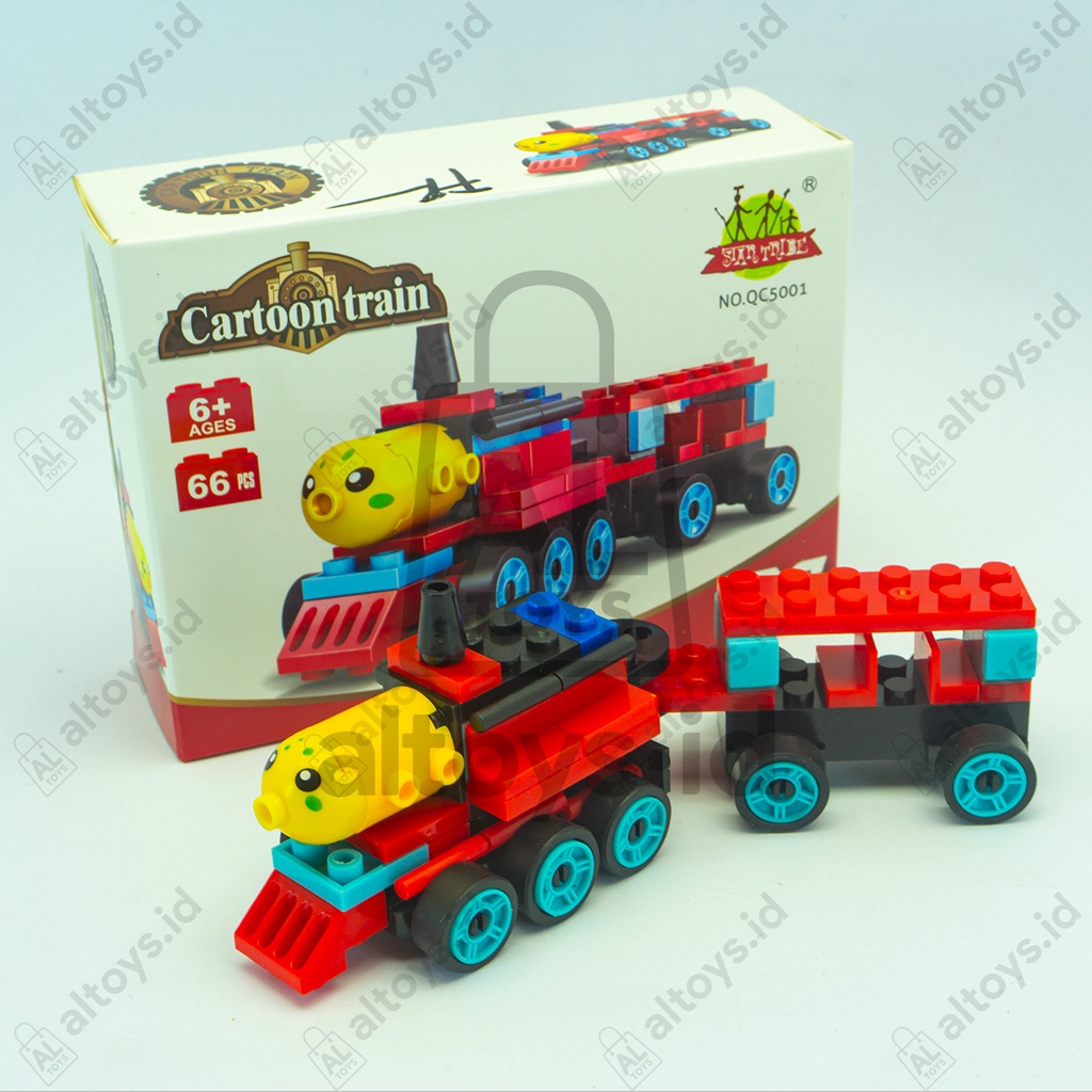 Mainan Susun Balok Legoo Kereta Train set