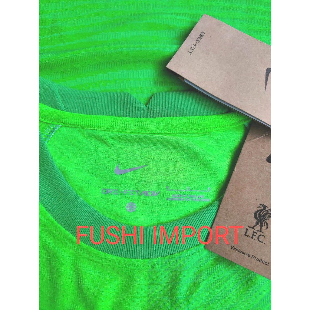 PLAYER ISSUE DRIFIT ADV - JERSEY BOLA LVRPLL GOALKEEPER KIPER HIJAU 2022 VAPORKNIT HQ