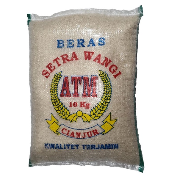 BERAS SETRA WANGI SUPER CIANJUR ATM 10 KG / BERAS ATM / BERAS BANDUNG / BERAS SETRA WANGI / BERAS SE