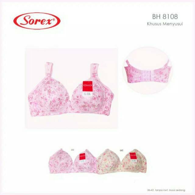 babybear BH Bra Menyusui Sorex 8108 Model Original Murah Kancing Depan