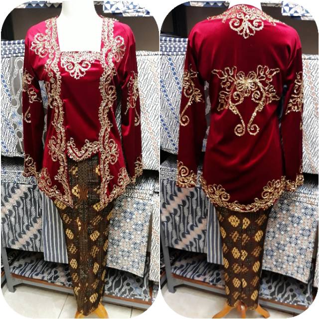 kebaya bludru kelabang