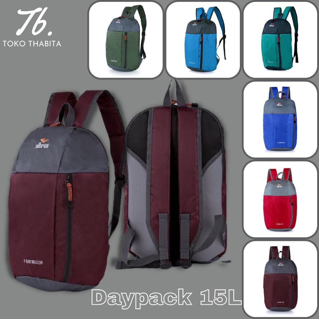 Tas Punggung Ransel Futsal Gowes Sepeda Jogging Running Elbrus Daypack 15 Liter Backpack Pria