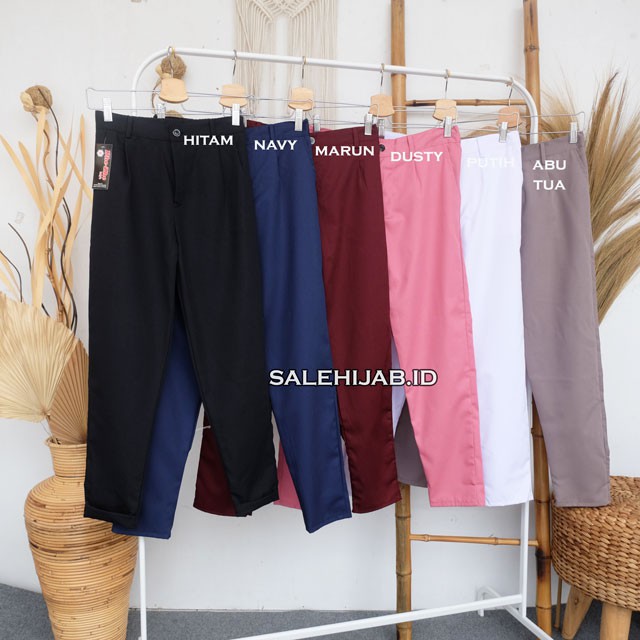 BAGGY PANTS AMERICAN DRILL (celana beggy panjang bagy wanita)-4