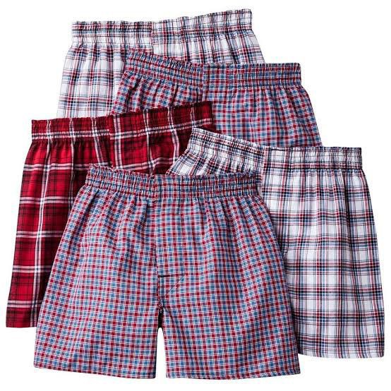 Celana Boxer Pria Motif Kotak / Celana Pendek Cowok Dalaman Jeans / Celana Santai rumah pria dewasa 
