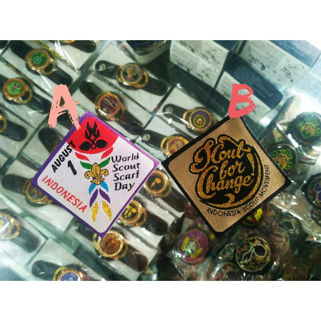 Badge Bet Patch Scout Pramuka Woven A