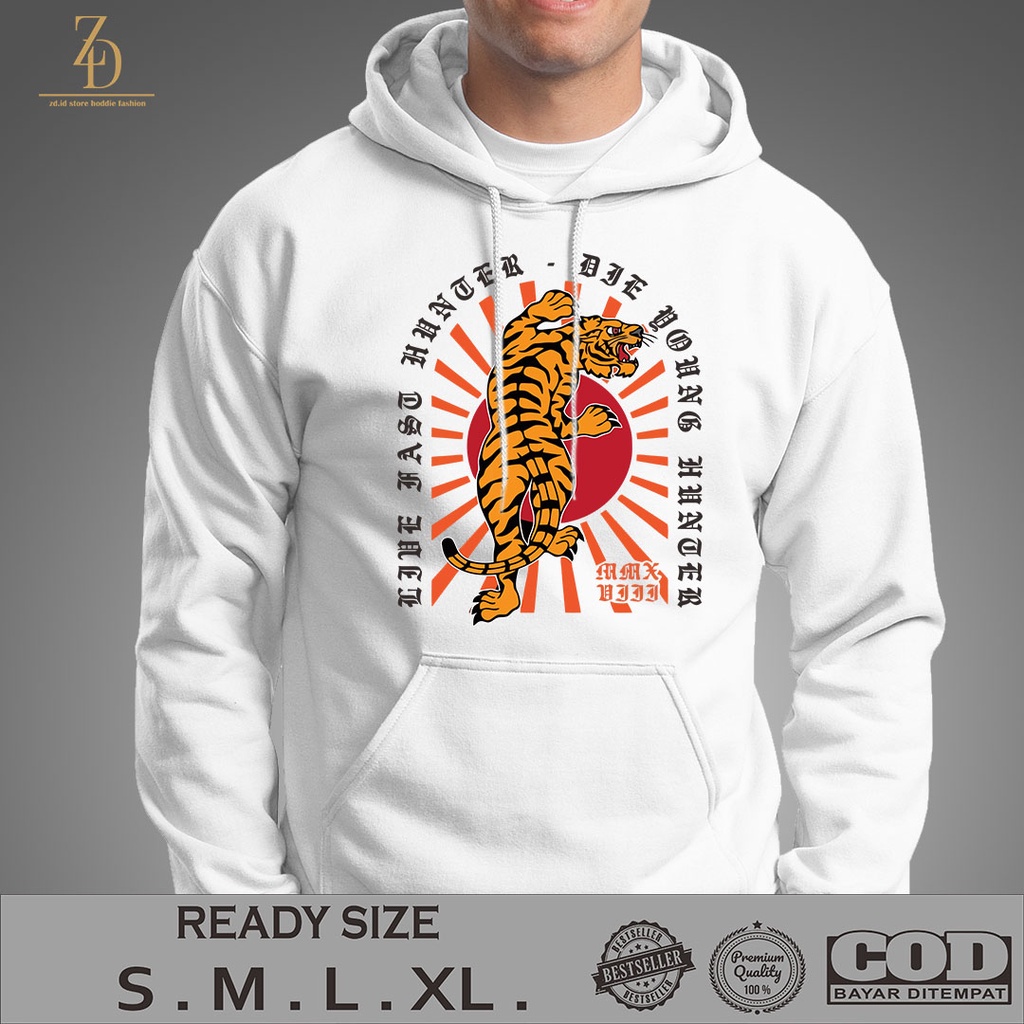 JAKET HODDIE TIGER ZD.ID / HOODIE PRIA / JAKET PRIA / HOODIE KEREN