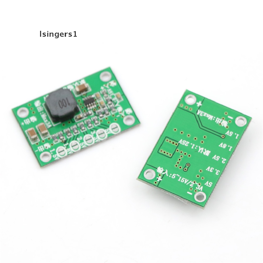 (lsingers1) Modul Konverter Step Down Power DC-DC 5~16V Ke 1.5V 1.8V 2.5V 3.3V 5V 3A