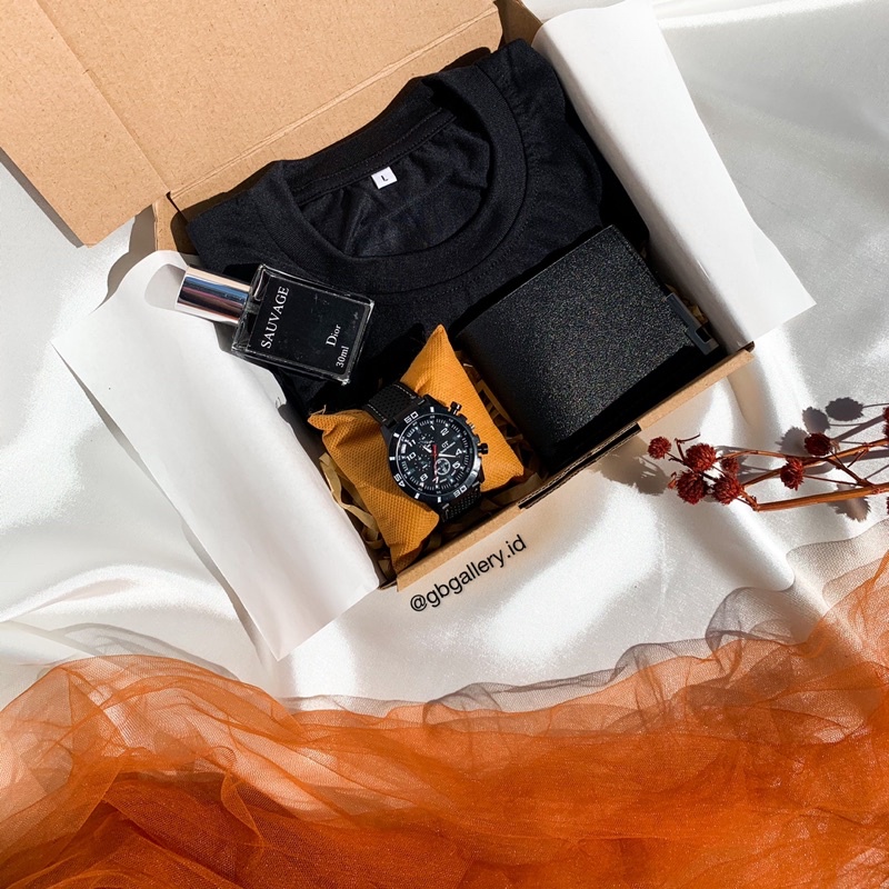 

GIFT BOX HADIAH COWOK BLACK SERIES | HAMPERS KADO COWOK