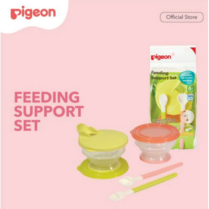 PIGRON Feeding Support Set / Perlengkapan Makan Bayi MPASI