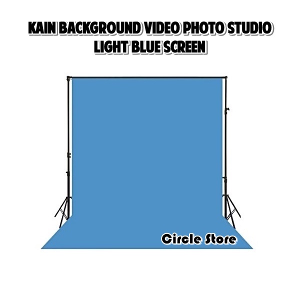 Kain Background Foto L. Blue Screen / Kain Premium Studio Biru Muda