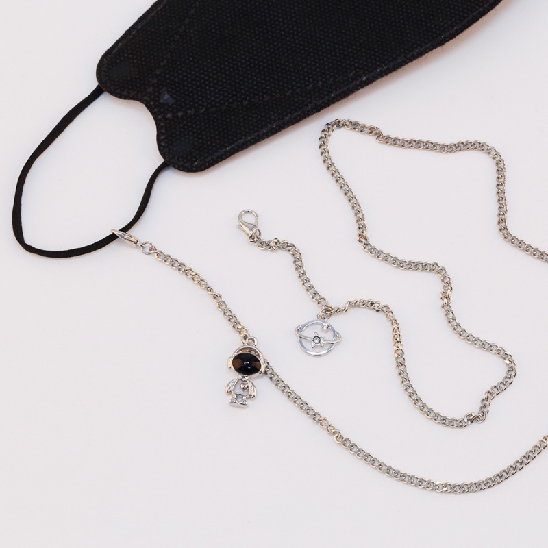 Mask Chain Fashion Planet Astronaut Glasses Chain Mask Extender  Mask Chain Mask Hanging Rope -OW-