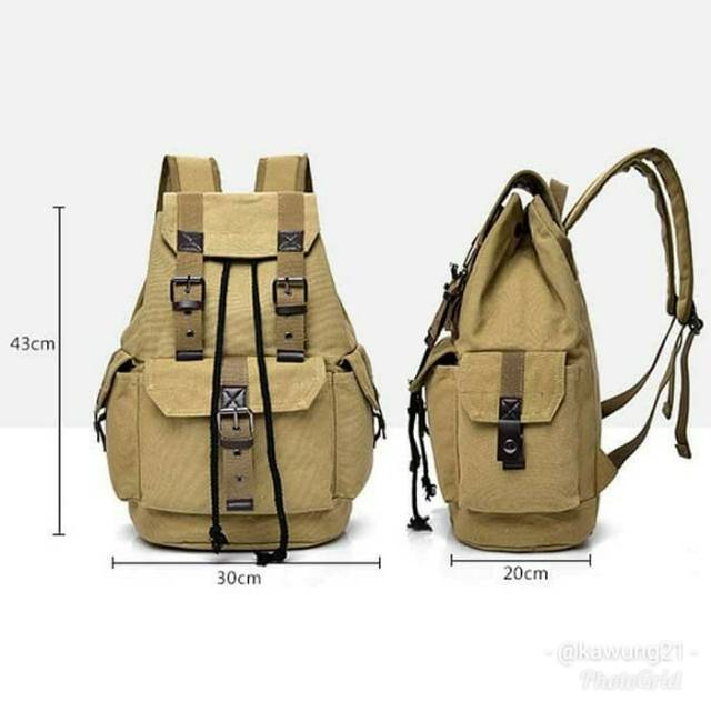 TP23 Tas Ransel Pria Import Backpack Sekolah Tas Punggung Outdoor