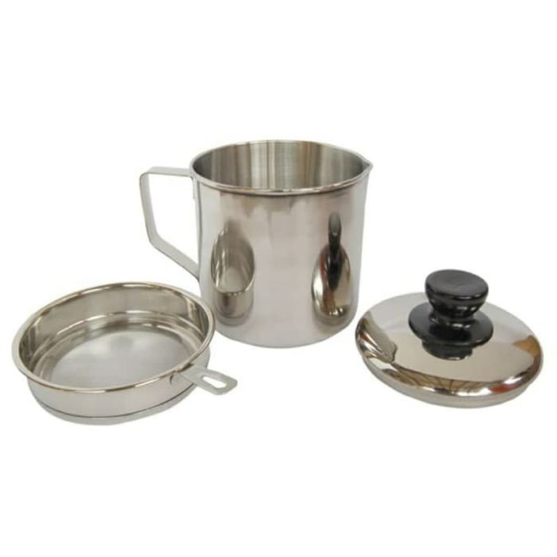 OIL POT WADAH PENYARING MINYAK GORENG / SARINGAN MINYAK GORENG STAINLESS