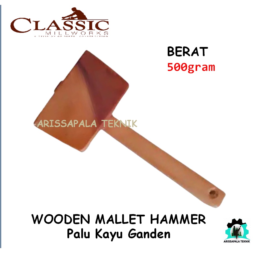 Wooden Mallet Palu Kayu Ganden Palu Ukir Kerajinan Kulit  Carving Hammer