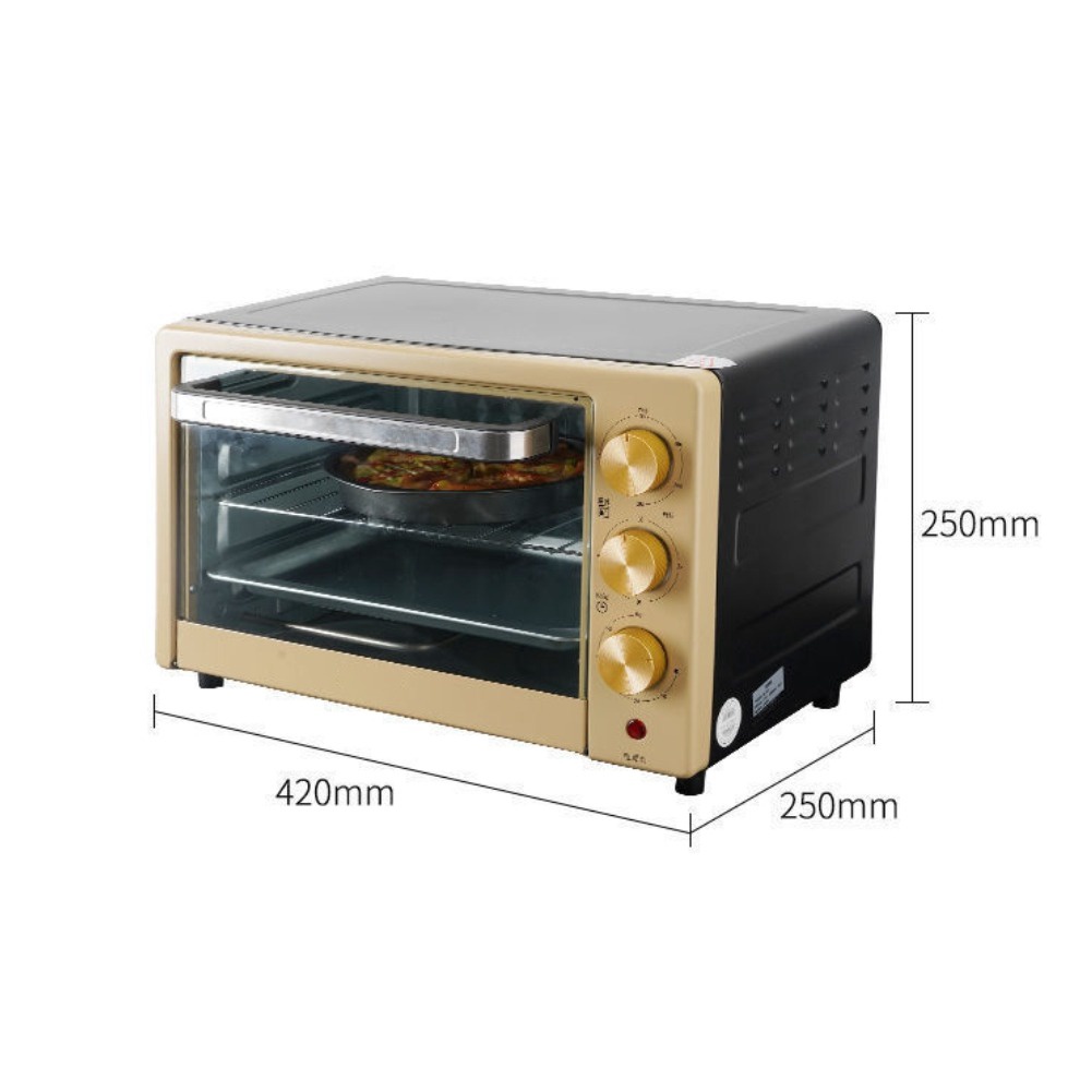 Oven Listrik Low Watt Kapasitas 22L UkL Pemanggang Makanan Rotisserie 800 W