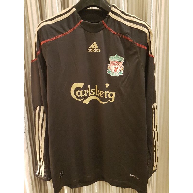 Jersey Cowok Retro Liverpool Away 2009/2010 LongSleeve (lengan panjang)