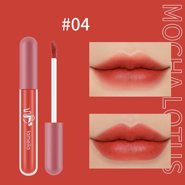 Lameila Lip Glaze Waterproof Anti Lengket 6 Warna / Lipstick Lameila Nude Edition Lipcream Matte / Lipstik Cair Lip Gloss Pelembab Bibir / TV-15