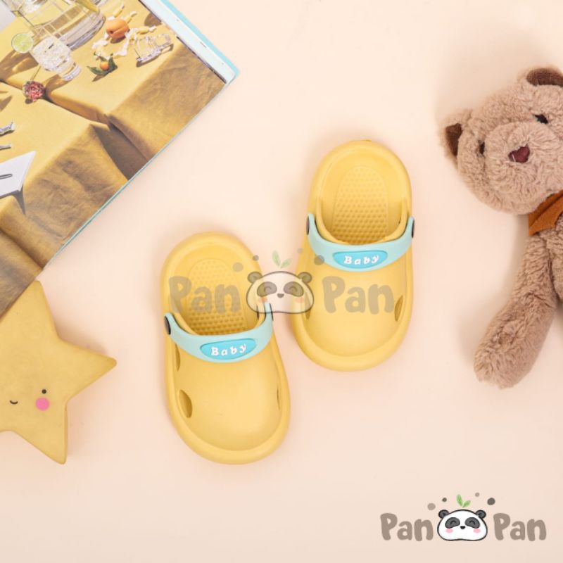 PanPan Sepatu / Sandal Anak Perempuan dan Laki-Laki / Sandal Bayi Lucu Polos Warna / Sandal Rumah