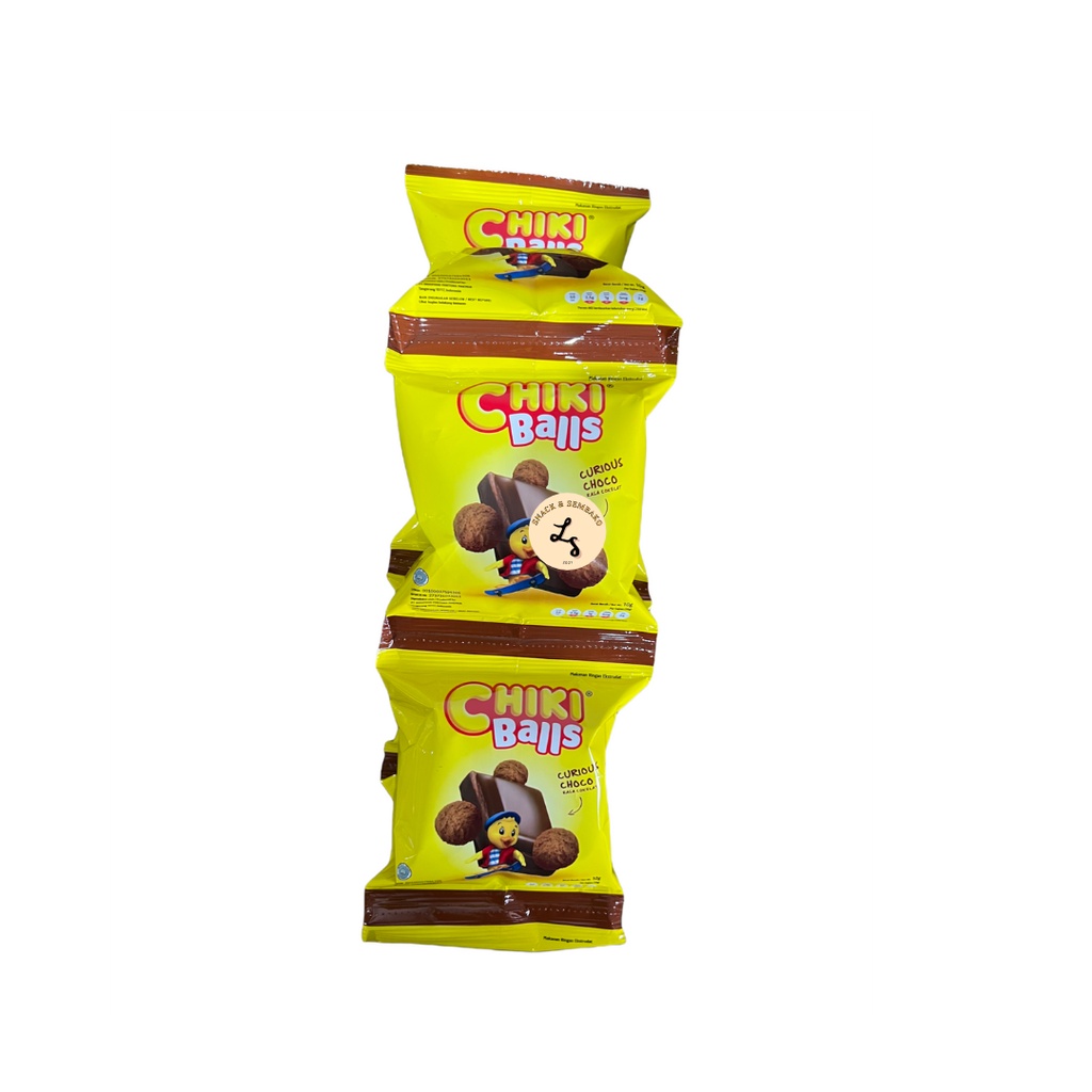 Chiki Balls Snack 2000 Rasa Keju/Coklat/Chicken 1 Renceng 10 pcs @16gr