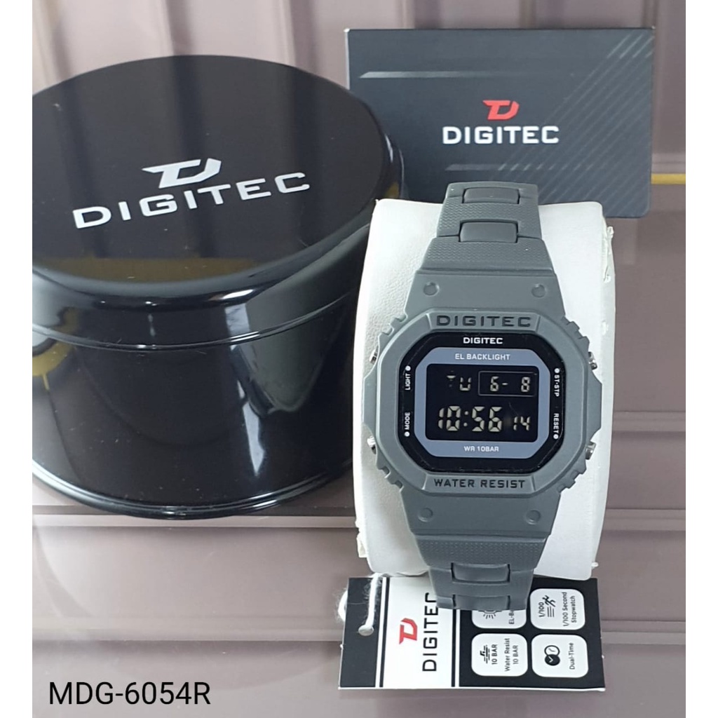 Jam Tangan Unisex Pria dan Wanita Digitec MDG-6054R DG 6054 Original