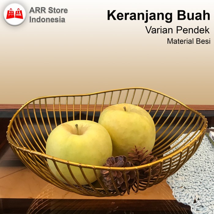 Tempat Keranjang Buah Besi Nordic Metal Fruit Basket Small Size