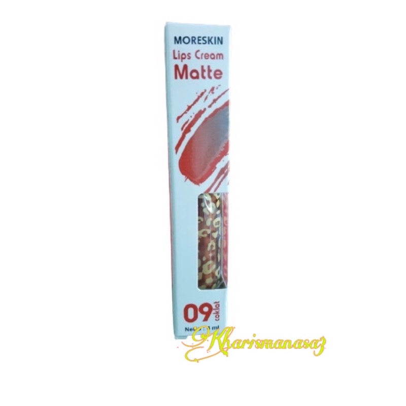Moreskin lip matte 09 nasa ori, lipstik matte lc 09