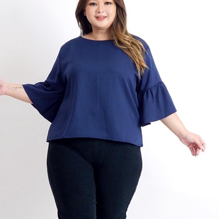 『DISKON』 BAJU Blouse Jumbo Atasan Bigsize Wanita 018 OVER SIZE XXL XXXL LD 124cm BAJU IBU HAMIL PEST