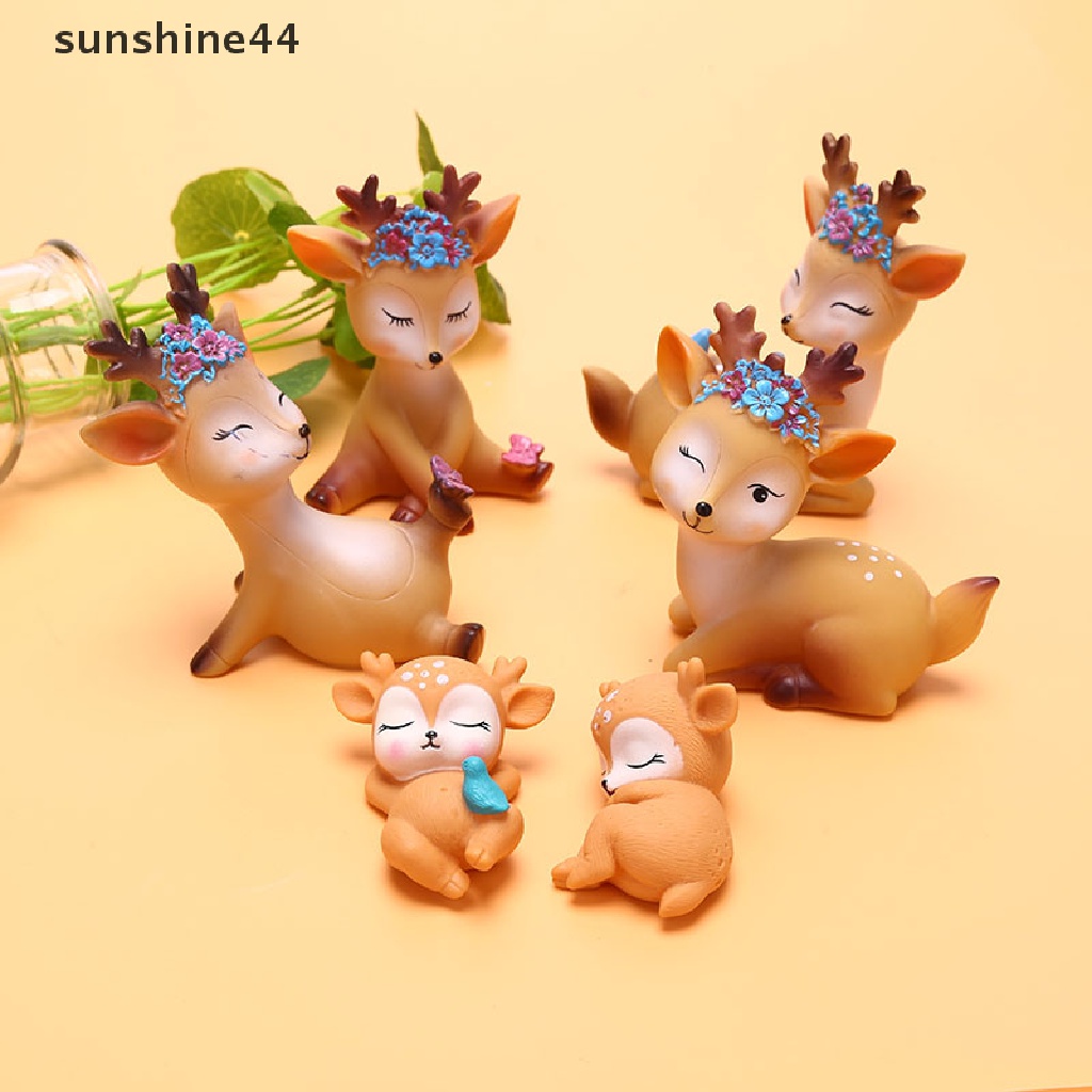 Sunshine Sika Miniatur Rusa Untuk Dekorasi Kue