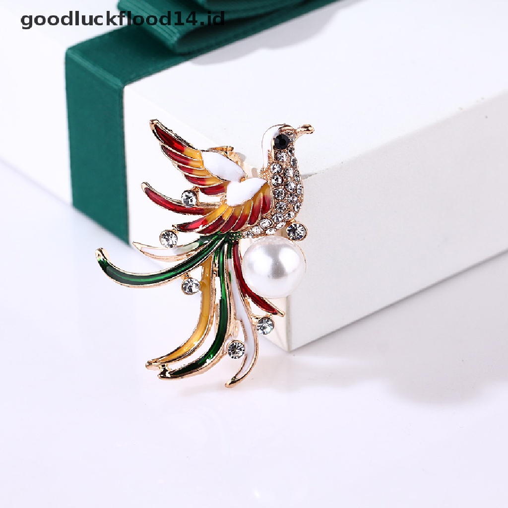 [OOID] Women Flamingo Crystal Bird Phoenix Animal Bird Owl Breastpin Brooch Pin Jewelry ID