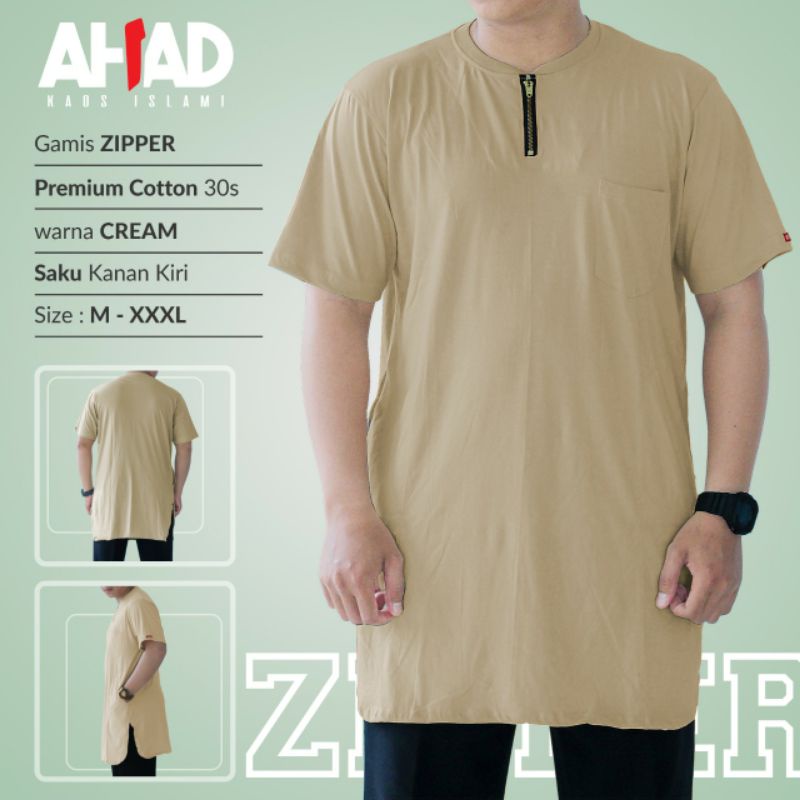 Ahadstoreofficial - Kaos Gamis - Cotton Combed 30s - Cotton Combed 30s