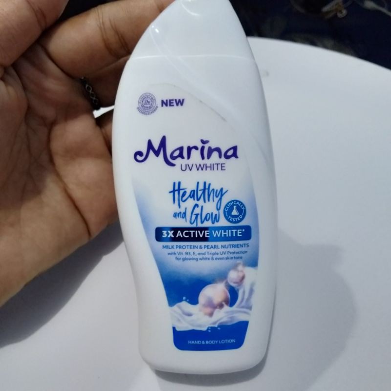 marina uv white body lotion healthy and glow 92ml / marina body lotion / lotion /marina lotion 92ml