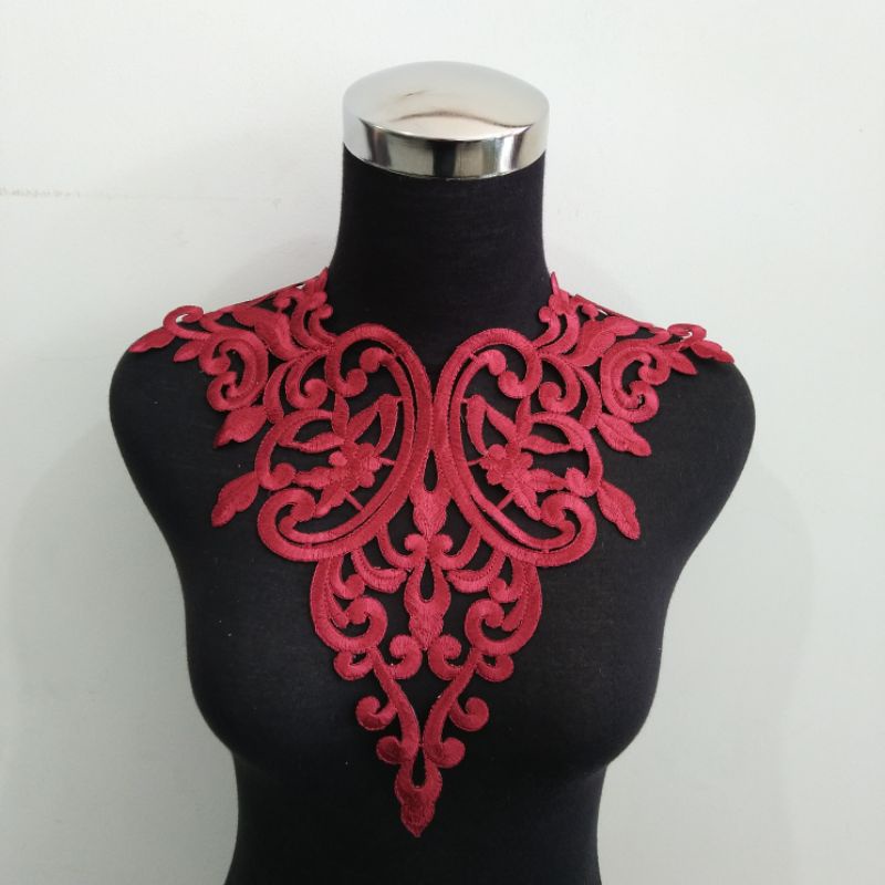 Kerah coker 1 | Bordir kerah coker | Coker kebaya