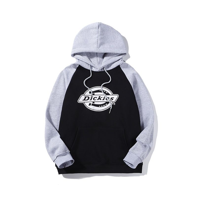 Hoodie DICKIES Mix 2 Warna Big size S - XXXXXL(6XL) Jaket Sweater Raglan Kombinasi Hitam Mix Abu Muda Misty Gray Grey Pria Wanita Jumbo Oversize Fleece 5XL 4XL 3XL 2XL XL L M Two Tone