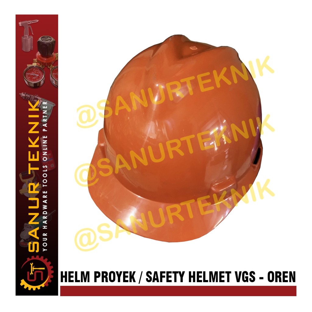 Jual Helm Proyek / Helm Pelindung / Safety Helmet VGS OREN (ORANGE