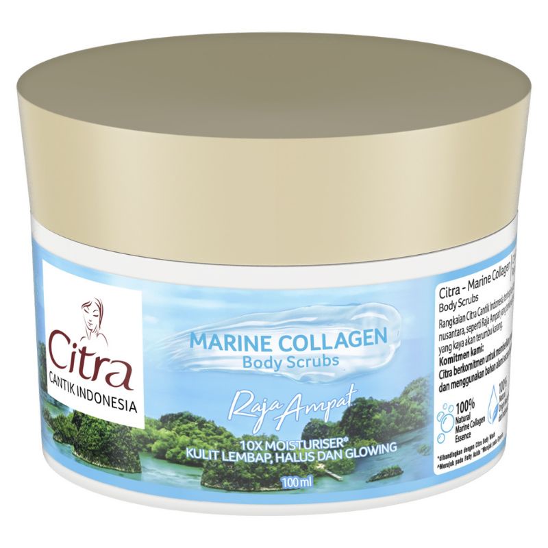 Citra Marine Collagen Raja Ampat | Citra Volcanic Clay Mount Bromo Body Scrub - 100ml