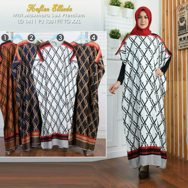 KAFTAN MELINDA/KAFTAN WANITA/KAFTAN MAXMARA/KAFTAN CANTIK/KAFTAN JUMBO/*DM