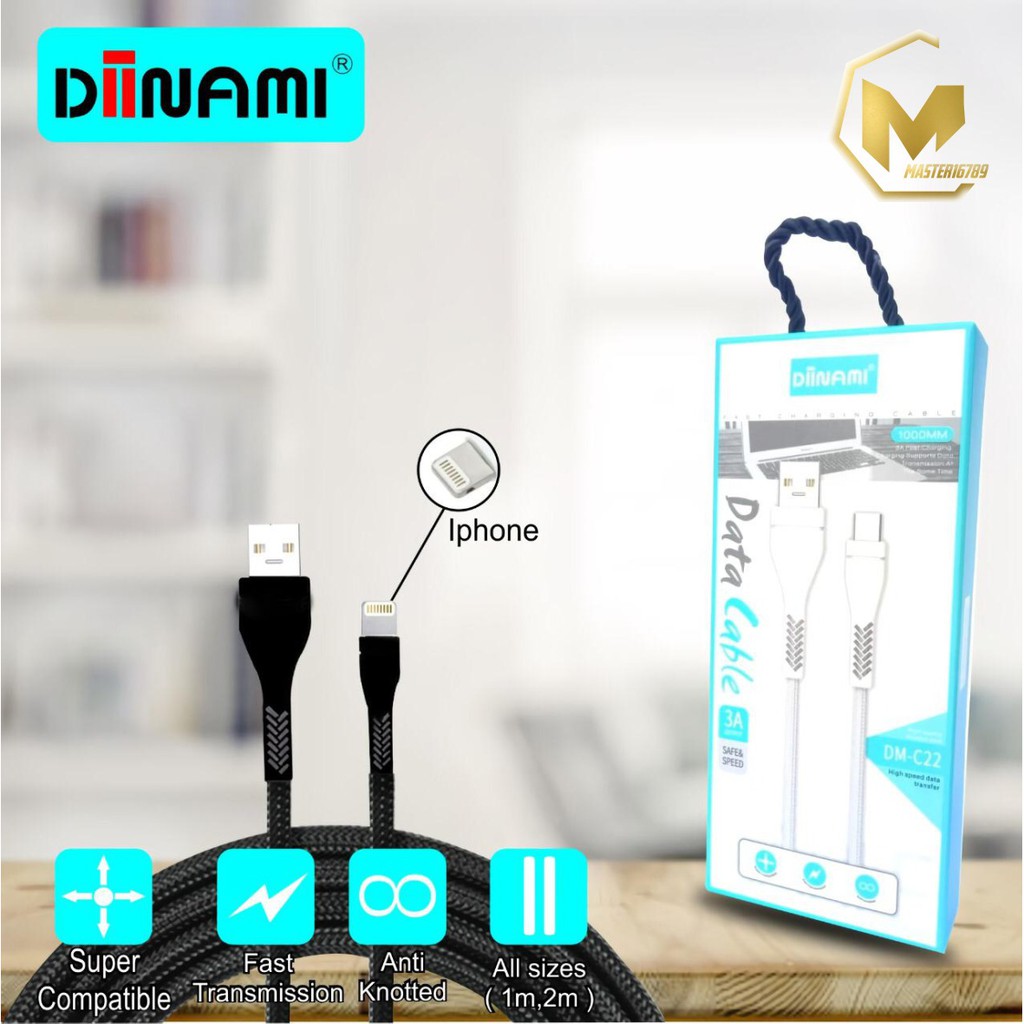 bm081 c22 diinami kabel data cable charger original ready micro 1phone tipe c 1 2 3 meter 3amper ma268